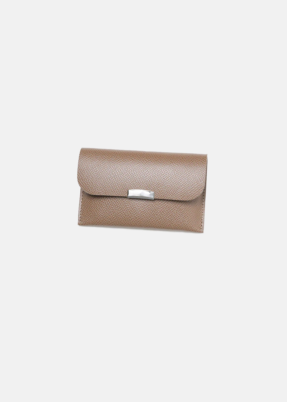 CARD CASE Calf leather (Gray)