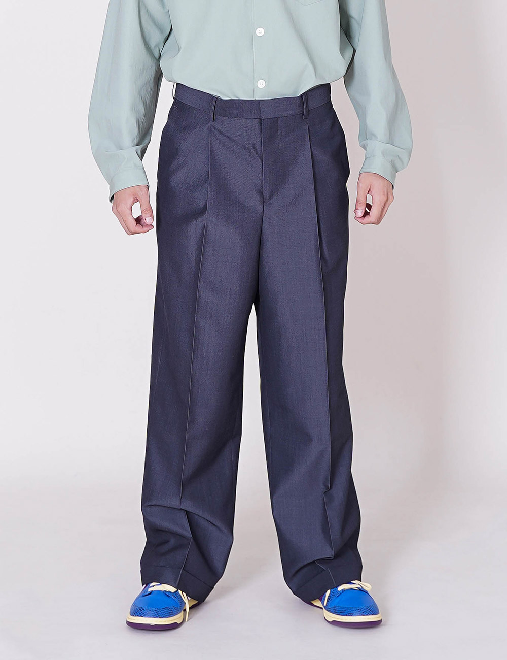 1 Tuck CP Pants (Gray)