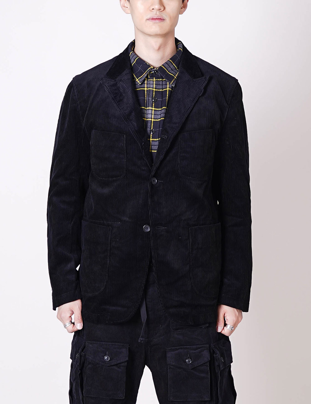 Engineered Garments : NB Jacket (Black Cotton 8W Corduroy)