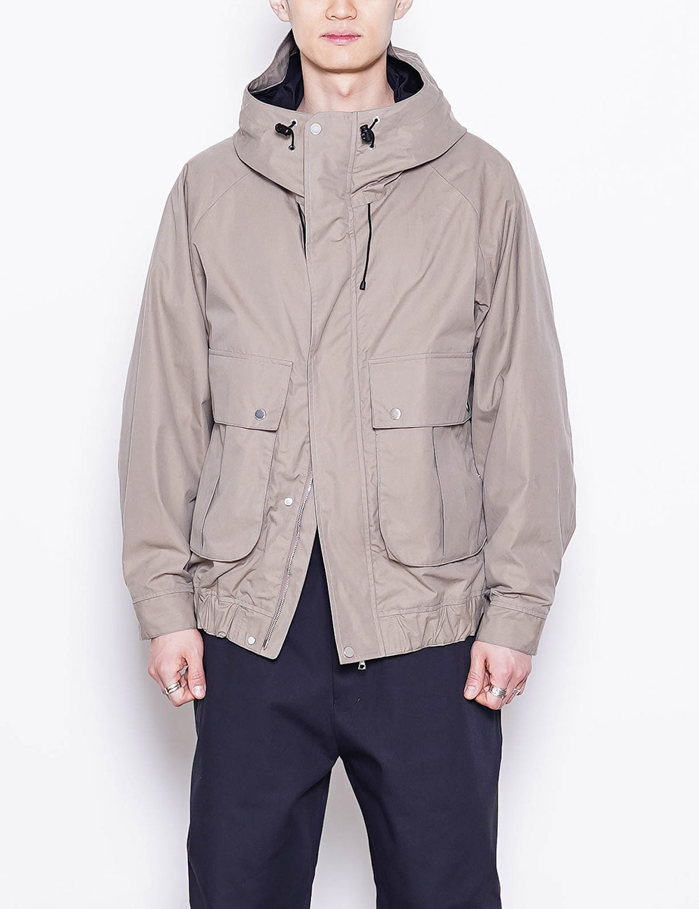 Organic Cotton All Weather Cloth Hooded Hunter Jacket (Graige)