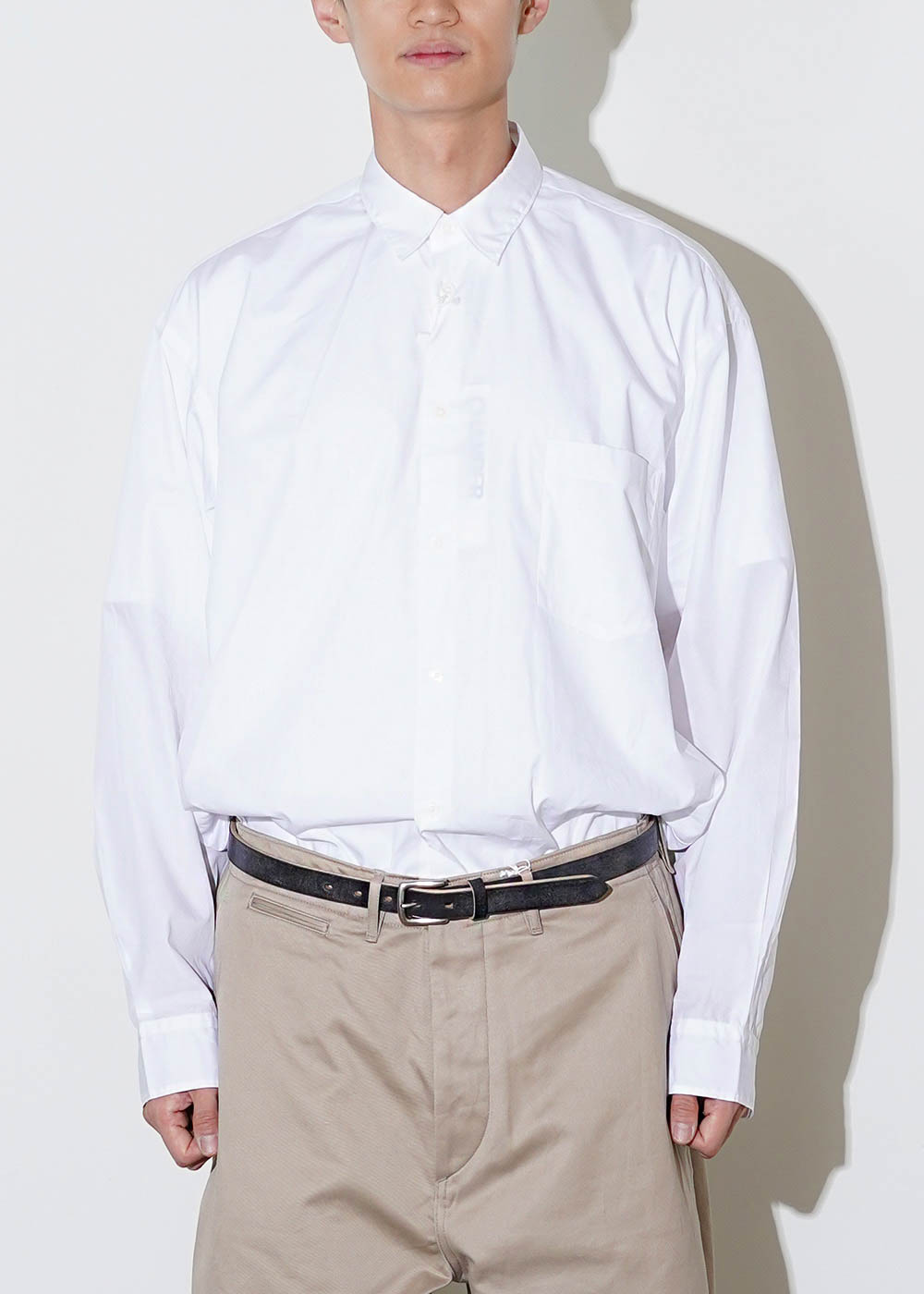 Hyper Big 200/2 Supima Twill Regular Collar Shirt (White)