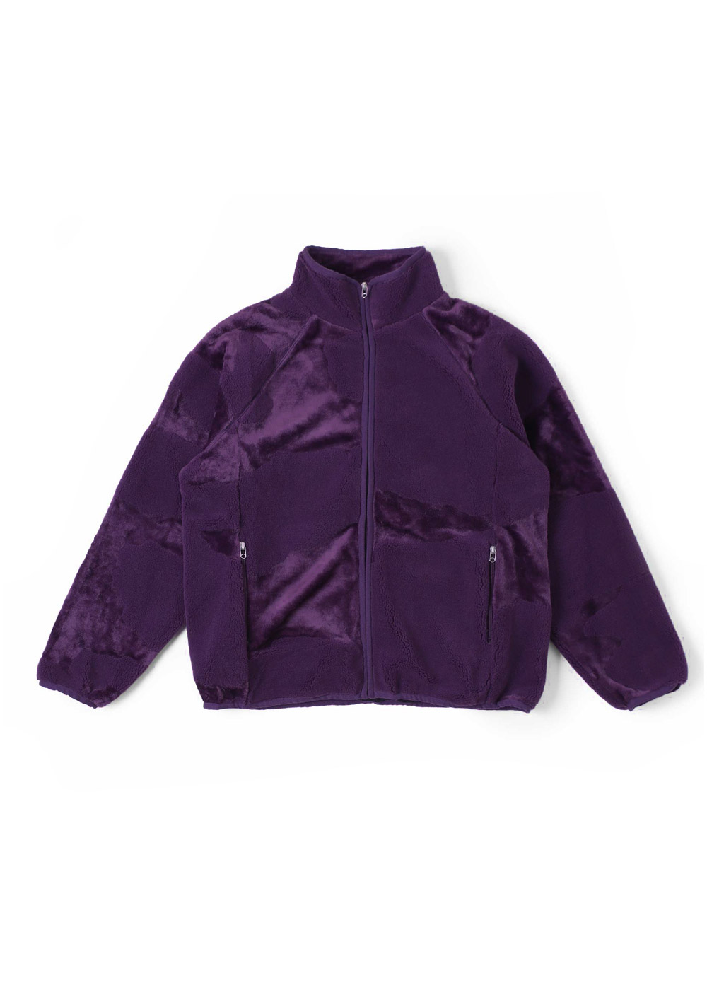 Cow Full Zip Up Jacket (Purple)
